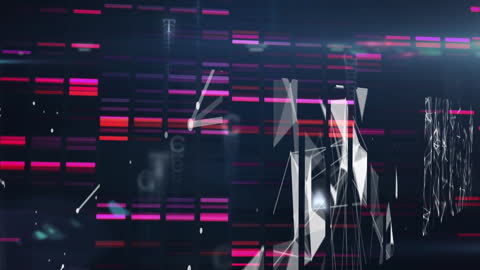 Futuristic Digital Data Animation Interface