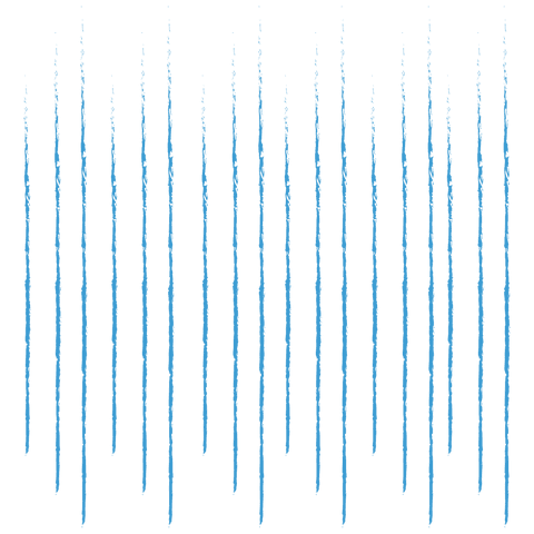 Abstract blue linear pattern on transparent background
