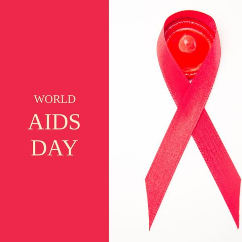 red awareness ribbon for world aids day concept - Download Free Stock Templates Pikwizard.com