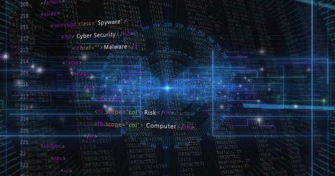 Digital Network and Cybersecurity with Spyware Elements