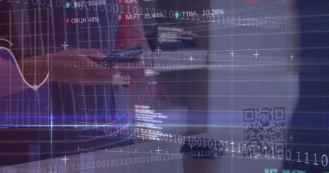 Digital interface overlay on business environment