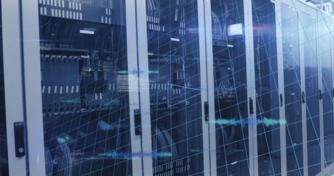 Digital Interface and Global Business in Modern Server Room - Download Free Stock Images Pikwizard.com