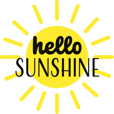 cheerful hello sunshine text with sunrise on transparent background - Download Free Stock Videos Pikwizard.com