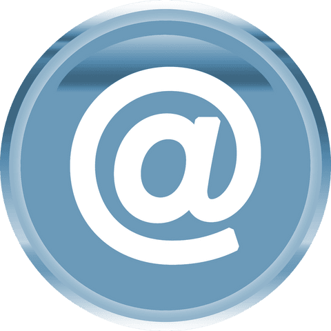 at symbol in blue circle on transparent background - Download Free Stock Videos Pikwizard.com