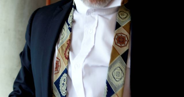 Man in Elegant Formal Attire with Colorful Tie - Download Free Stock Images Pikwizard.com