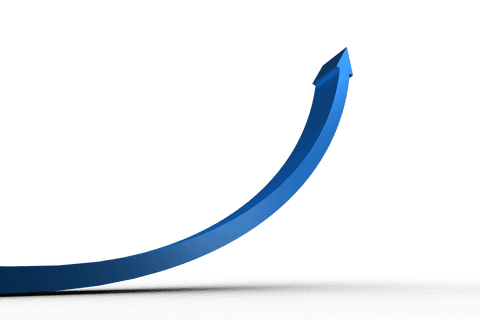 blue curved arrow on transparent background png illustration - Download Free Stock Videos Pikwizard.com