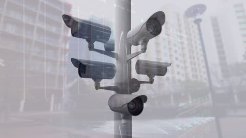 Global Network Connections with Surveillance Concept