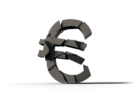 3d transparent euro symbol in broken stone texture - Download Free Stock Videos Pikwizard.com