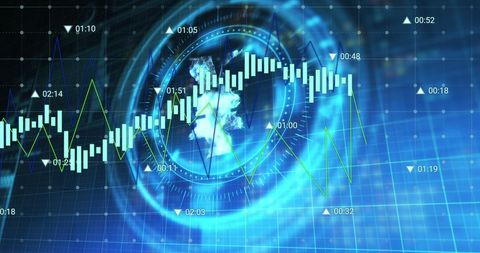 Global Financial Data Visualization with Yen Symbol - Download Free Stock Images Pikwizard.com