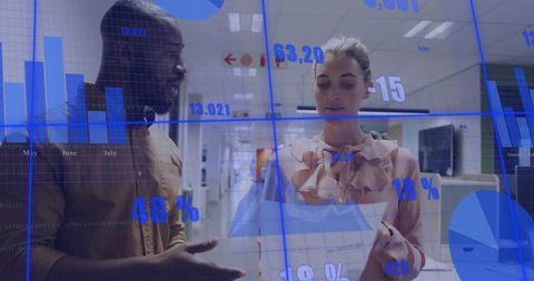 Diverse Professionals Analyzing Data and Charts in Modern Office - Download Free Stock Images Pikwizard.com