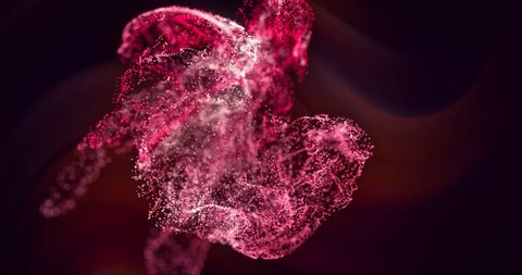 Vibrant Flow of Glowing Particles in Motion - Download Free Stock Images Pikwizard.com