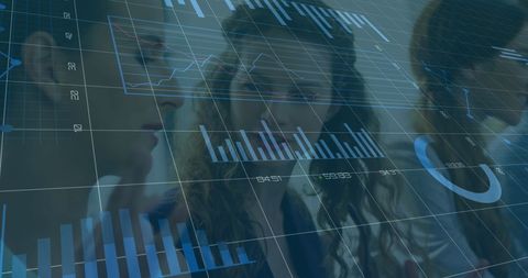 Businesswomen Analyzing Statistical Data and Technology in Office - Download Free Stock Images Pikwizard.com