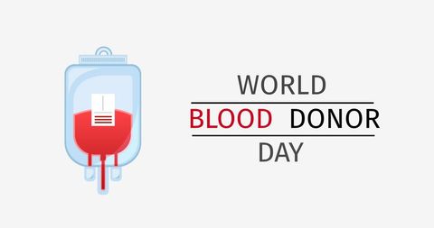 World Blood Donor Day Graphic with Liter Bag Illustration - Download Free Stock Images Pikwizard.com