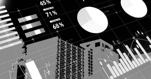 Digital Financial Data and Cityscape Visualization - Download Free Stock Images Pikwizard.com