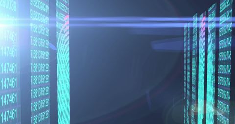 Abstract Digital Data Stream with Futuristic Blue Light Trails - Download Free Stock Images Pikwizard.com