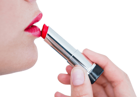 transparent background close-up of woman applying red lipstick - Download Free Stock Videos Pikwizard.com