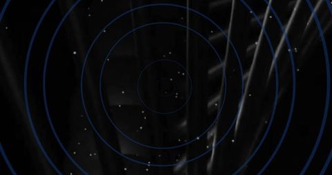 Futuristic Technology Concept with Metallic Pipes and Circles