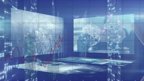 Dynamic Financial Data Analysis on Digital Screens