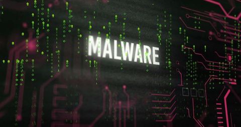 Malware Alert Concept with Binary Code Background - Download Free Stock Images Pikwizard.com