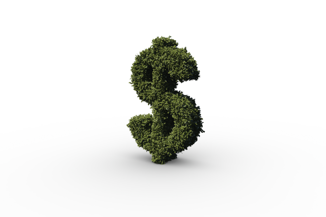 Transparent Dollar Sign Composed of Green Leaves and Nature Elements - Download Free Stock Videos Pikwizard.com