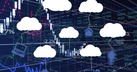 Cloud Computing Technology with Data Analytics Background - Download Free Stock Images Pikwizard.com