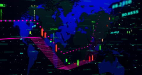 Financial Data Visualization Map with Dynamic Stock Charts