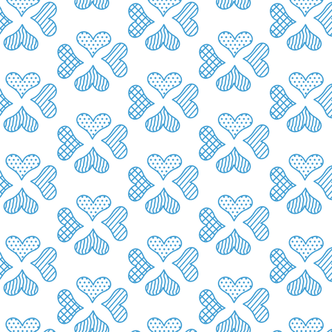 Blue Heart Pattern Vector on Transparent Background - Download Free Stock Videos Pikwizard.com