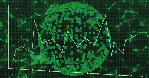 Data Visualization with Globe and Digital Interface Elements - Download Free Stock Images Pikwizard.com