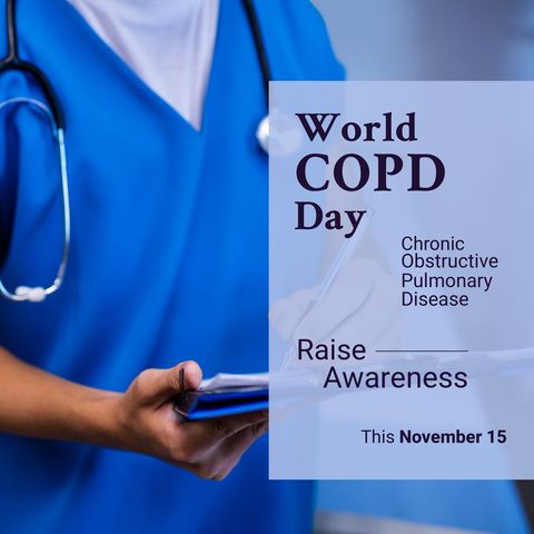copd awareness day healthcare professional encouraging action - Download Free Stock Templates Pikwizard.com