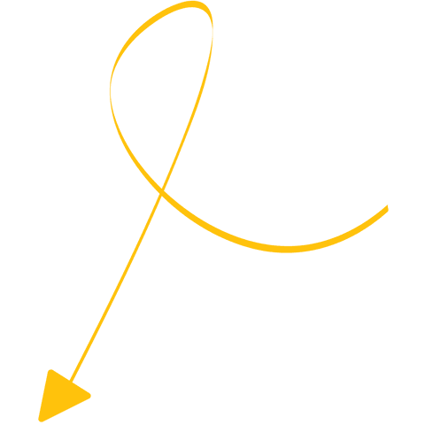 yellow curved arrow vector on transparent background - Download Free Stock Videos Pikwizard.com