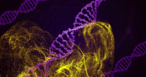 Abstract DNA Helix and Molecular Structures in Vibrant Colors - Download Free Stock Images Pikwizard.com