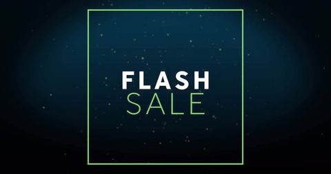 Flash Sale Announcement on Illuminated Background