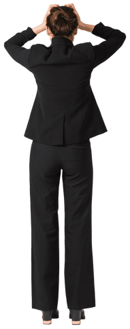 Transparent Background of Businesswoman in Black Suit Feeling Frustrated - Download Free Stock Videos Pikwizard.com