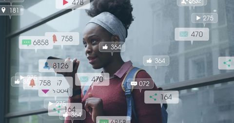 Social Media Enthusiast Engaging on Smartphone - Download Free Stock Images Pikwizard.com