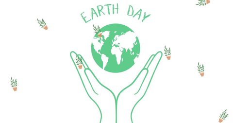 Earth Day Celebration Concept with Globe and Hands