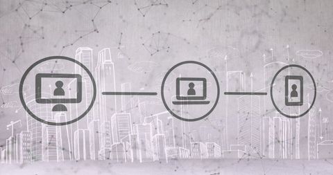 Digital Connectivity and Urban Network Concept - Download Free Stock Images Pikwizard.com
