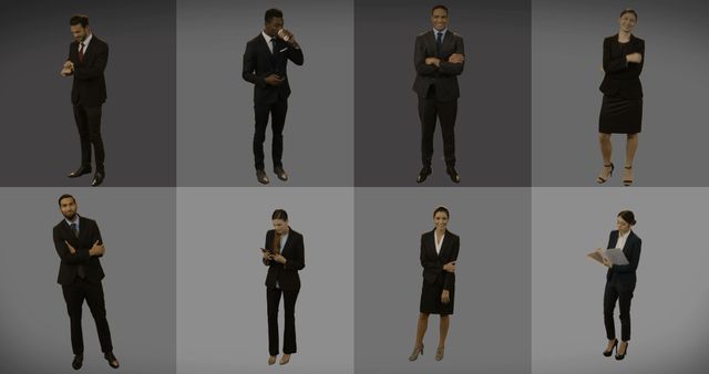 Collage of Diverse Business People in Formal Attire - Download Free Stock Images Pikwizard.com