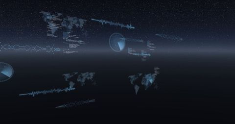 Global Data Processing Concepts in Futuristic Digital Interface - Download Free Stock Images Pikwizard.com