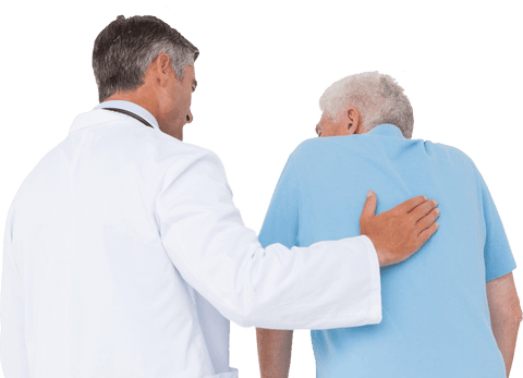 doctor consults senior patient in transparent background - Download Free Stock Videos Pikwizard.com