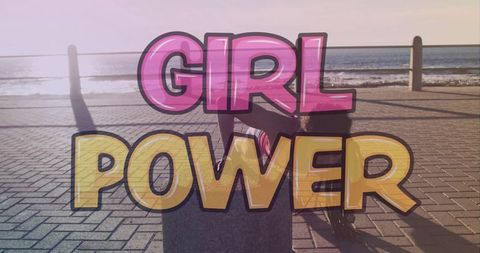 Empowering Girl Power Over Beachside Fitness