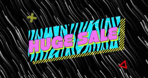 Dynamic Huge Sale Banner with Abstract Background