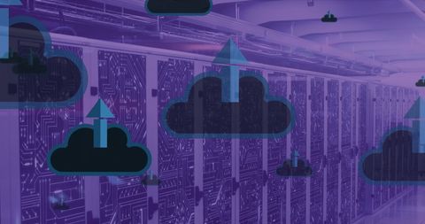 Cloud Technology and Data Storage in Modern Server Room - Download Free Stock Images Pikwizard.com