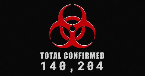 Health Hazard Symbol with Coronavirus Confirmed Cases Count - Download Free Stock Images Pikwizard.com