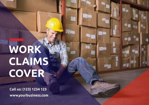 Injured Worker in Warehouse Highlighting Insurance Needs - Download Free Stock Templates Pikwizard.com