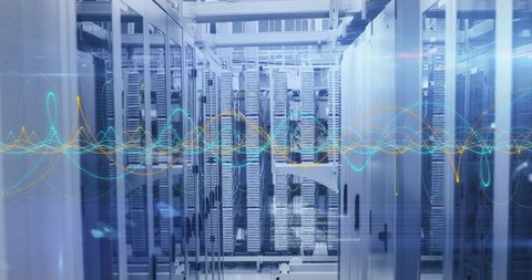 Futuristic Cloud Computing in High-Tech Data Center - Download Free Stock Images Pikwizard.com