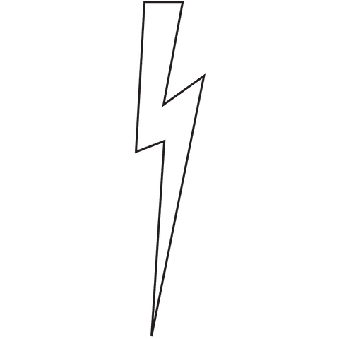 sleek black lightning bolt illustration on transparent background - Download Free Stock Videos Pikwizard.com
