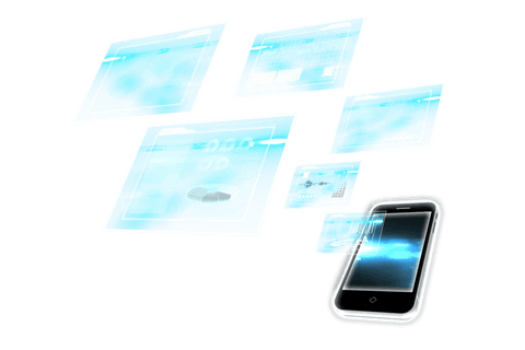 transparent digital interface with smartphone and data screens - Download Free Stock Videos Pikwizard.com