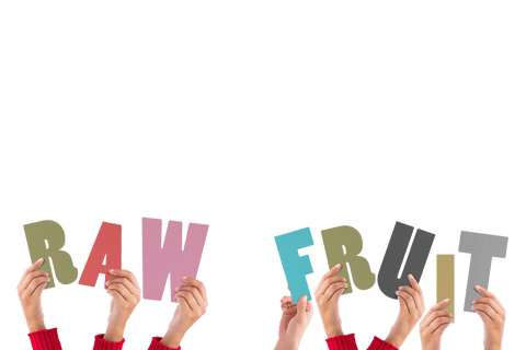hands holding colorful raw fruit text with transparent background - Download Free Stock Videos Pikwizard.com