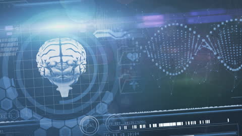 Digital Brain and Data Interface with Futuristic Technology