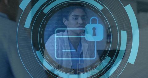 Innovative Doctor with Digital Security Interface in Healthcare